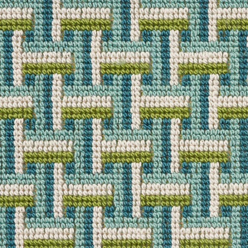 SAXON ÉPINGLÉ Fabric – PEACOCK | Schumacher | Wallpaper Twin SAXON ÉPINGLÉ fabric PEACOCK color by Schumacher