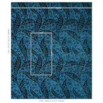 SAZ PAISLEY SILK VELVET Fabric – BLUE | Schumacher | Wallpap SAZ PAISLEY SILK VELVET fabric BLUE color by Schumacher
