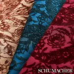 SAZ PAISLEY SILK VELVET Fabric – BURGUNDY | Schumacher | Wal SAZ PAISLEY SILK VELVET fabric BURGUNDY color by Schumacher