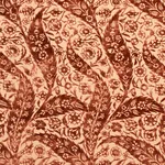 SAZ PAISLEY SILK VELVET Fabric – TERRACOTTA | Schumacher | W SAZ PAISLEY SILK VELVET fabric TERRACOTTA color by Schumacher