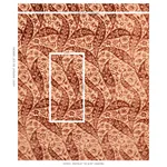SAZ PAISLEY SILK VELVET Fabric – TERRACOTTA | Schumacher | W SAZ PAISLEY SILK VELVET fabric TERRACOTTA color by Schumacher