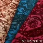 SAZ PAISLEY SILK VELVET Fabric – TERRACOTTA | Schumacher | W SAZ PAISLEY SILK VELVET fabric TERRACOTTA color by Schumacher