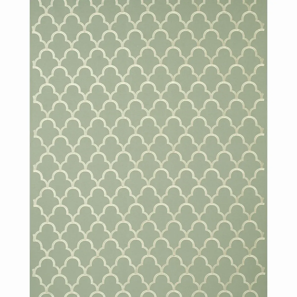 Scallop Embroidery Fabric – MINERAL | Schumacher | Wallpaper Scallop Embroidery fabric MINERAL color by Schumacher