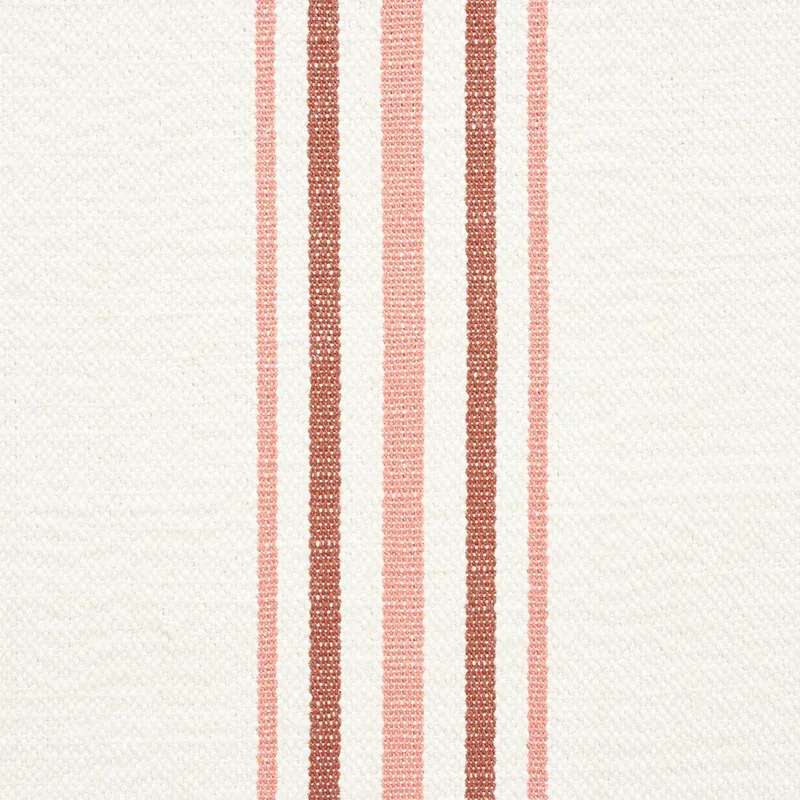 SCARSET STRIPE fabric ROSEWOOD color by Schumacher