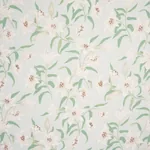 SCATTERED LILIES fabric SKY color by Schumacher