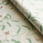 SCATTERED LILIES fabric SKY color by Schumacher
