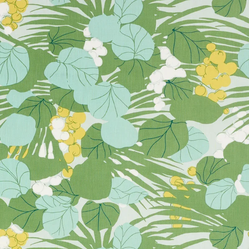 SEA GRAPES fabric PALM color by Schumacher