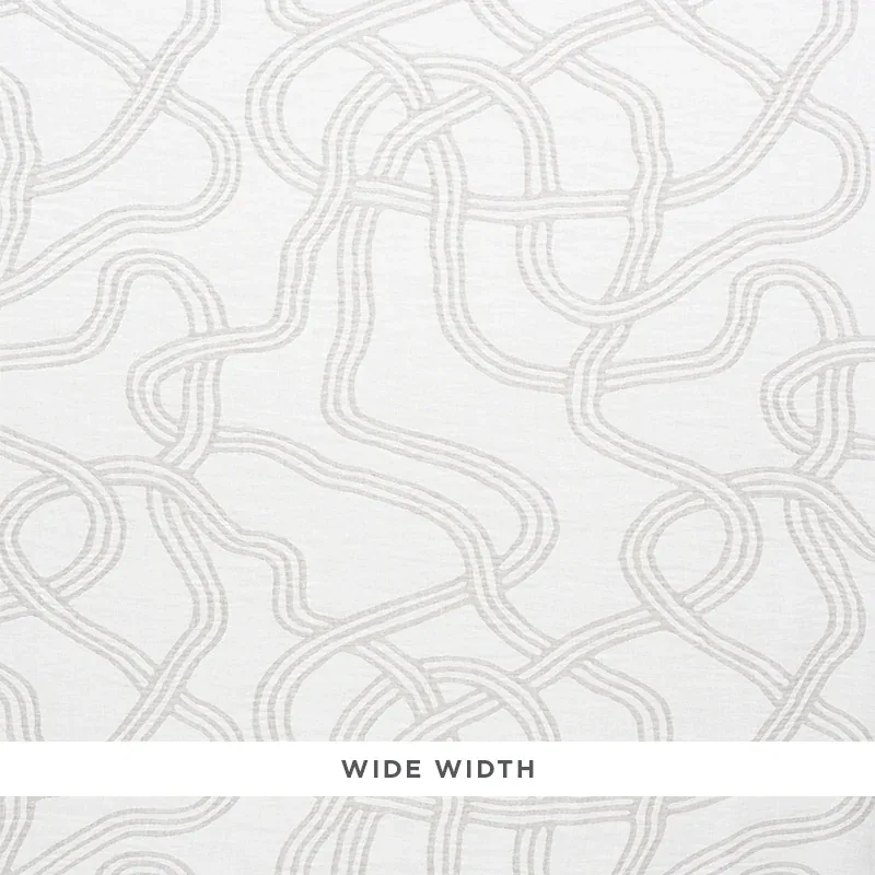 SEABURY CASEMENT fabric GREY color by Schumacher