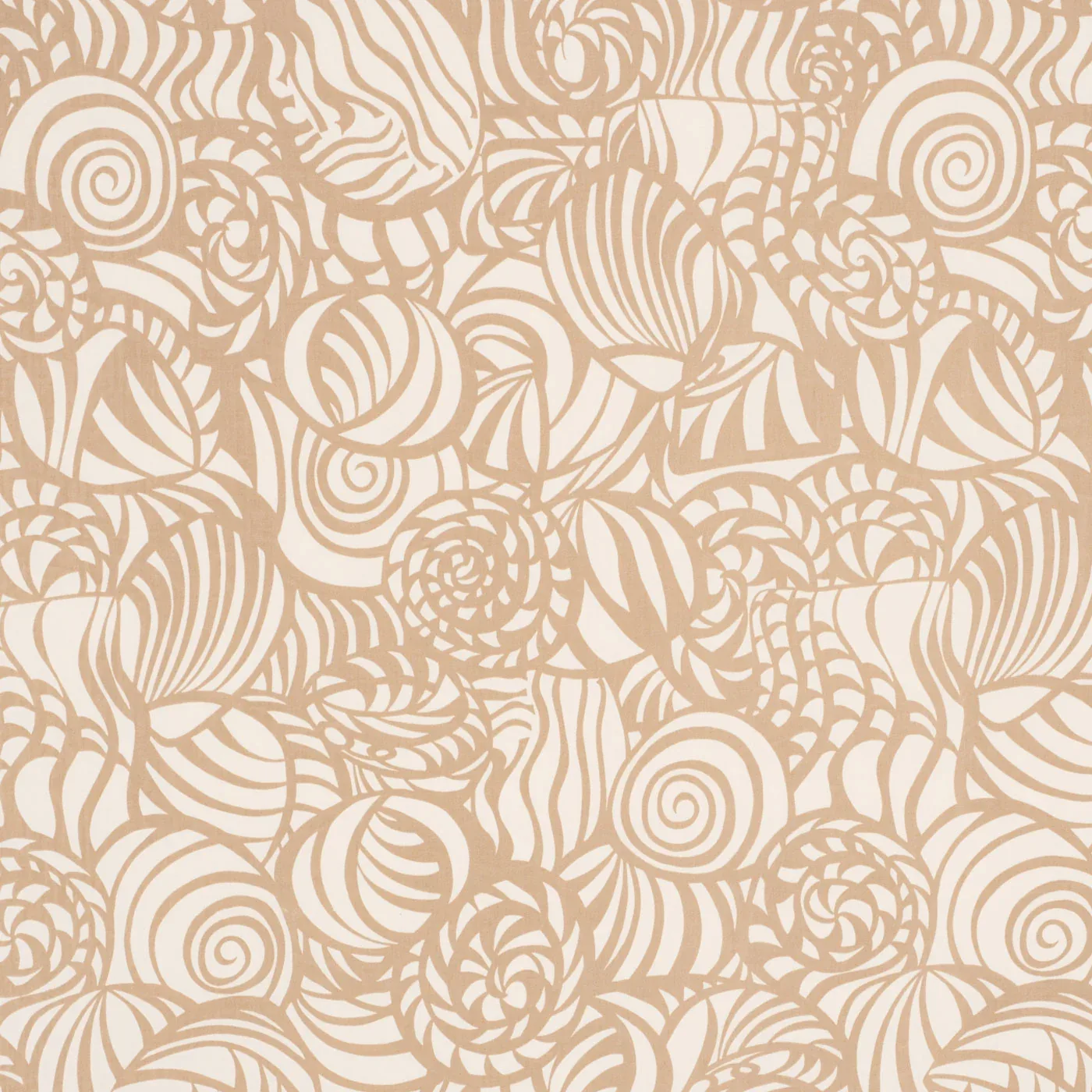 SEASHELLS INDOOR/OUTDOOR fabric SAND color by Schumacher