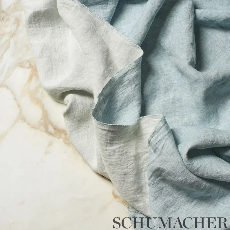 SEBASTIAN DOUBLE FACE CASEMENT Fabric – SKY | Schumacher | W SEBASTIAN DOUBLE FACE CASEMENT fabric SKY color by Schumacher
