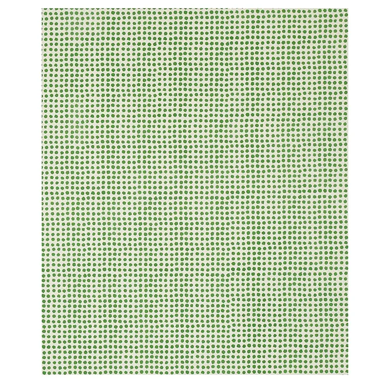 Seed Hand Block Print fabric GRASS color by Schumacher