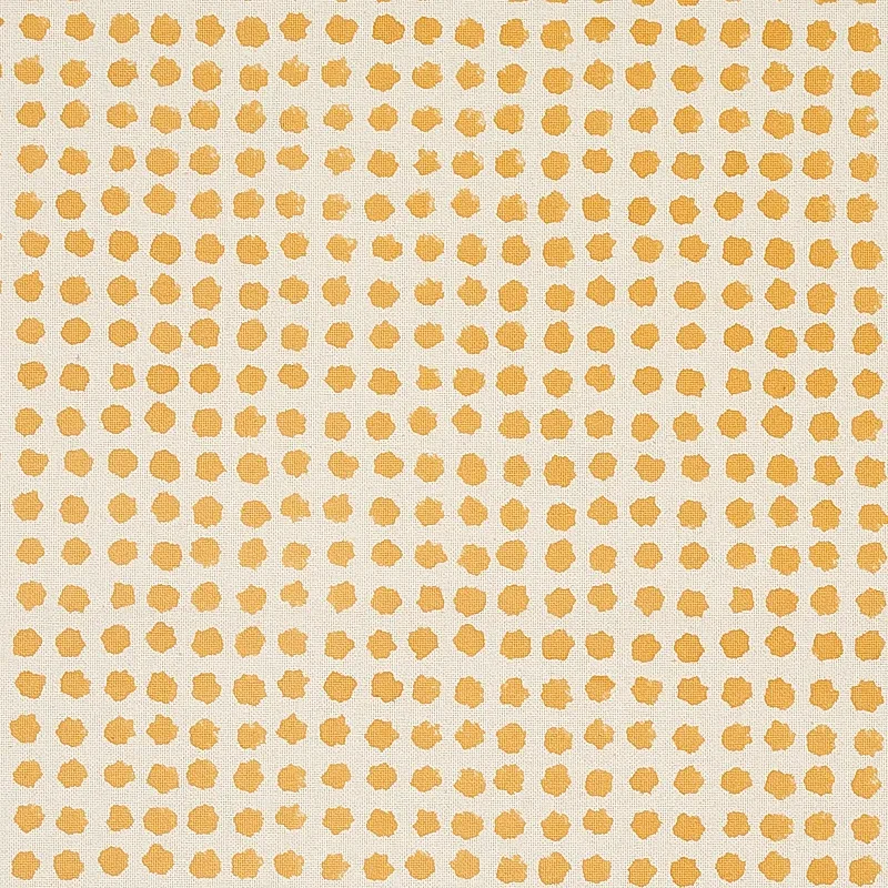 Seed Hand Block Print fabric MUSTARD color by Schumacher