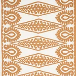 SEEMA EMBROIDERY Fabric – GOLD | Schumacher | Wallpaper Twin SEEMA EMBROIDERY fabric GOLD color by Schumacher