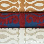 SEEMA EMBROIDERY Fabric – IVORY ON NATURAL | Schumacher | Wa SEEMA EMBROIDERY fabric IVORY ON NATURAL color by Schumacher