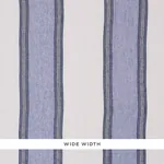 SENITA STRIPE SHEER Fabric – BLUE | Schumacher | Wallpaper T SENITA STRIPE SHEER fabric BLUE color by Schumacher