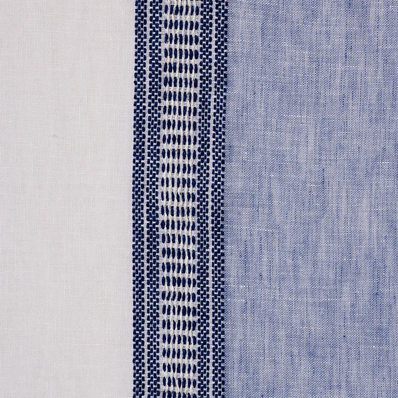 SENITA STRIPE SHEER Fabric – BLUE | Schumacher | Wallpaper T SENITA STRIPE SHEER fabric BLUE color by Schumacher