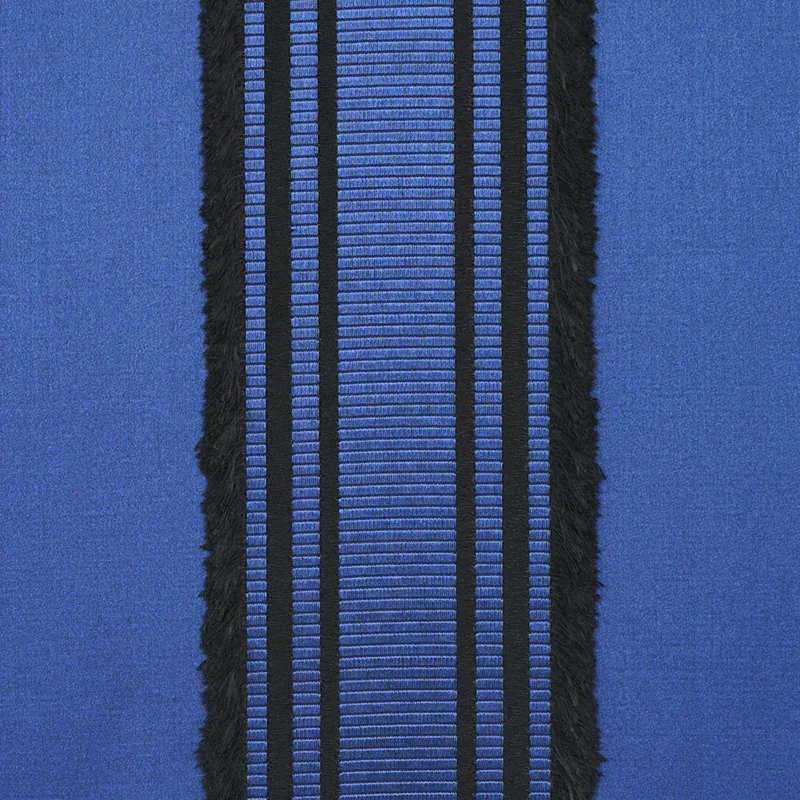 SENZA SATIN STRIPE Fabric – COBALT | Schumacher | Wallpaper SENZA SATIN STRIPE fabric COBALT color by Schumacher