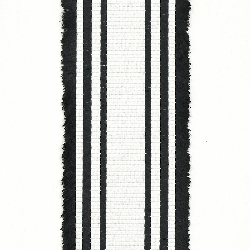 SENZA SATIN STRIPE fabric PEARL color by Schumacher