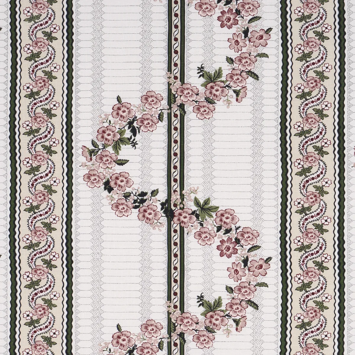 SERENA GARLAND fabric ROSE color by Schumacher