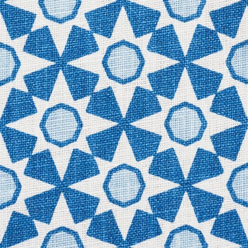 SERENDIPITY fabric BLUE color by Schumacher