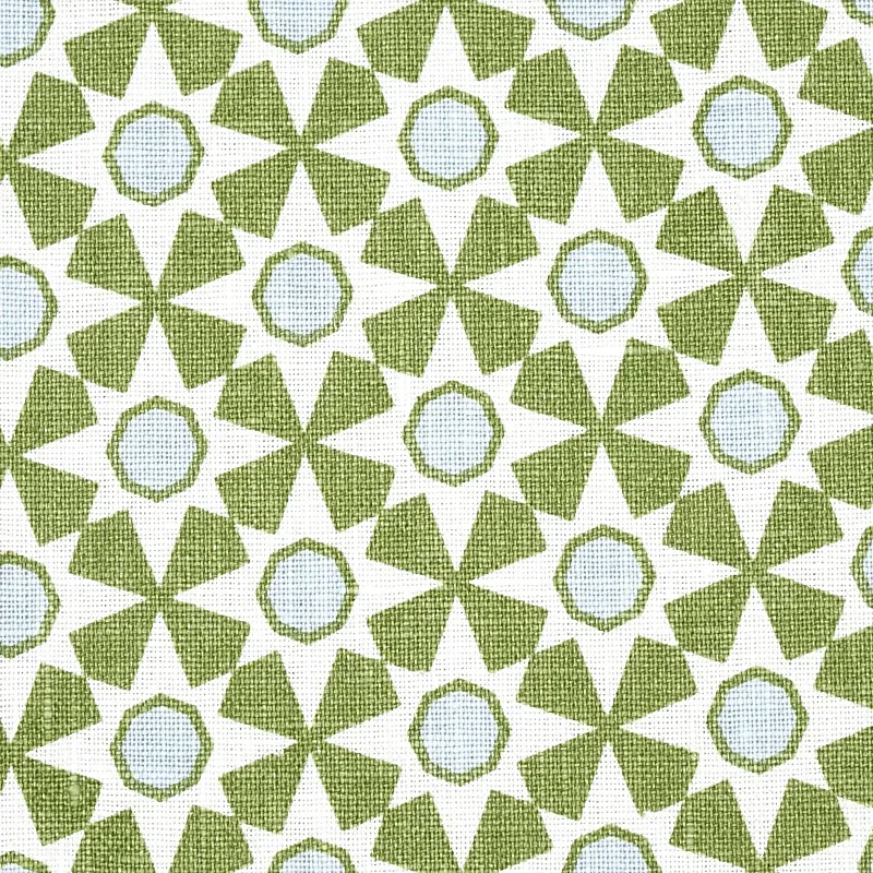 SERENDIPITY fabric GREEN color by Schumacher