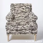 SERENGETI Fabric – TIGRE BLANC | Schumacher | Wallpaper Twin SERENGETI fabric TIGRE BLANC color by Schumacher
