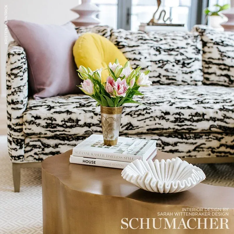 SERENGETI Fabric – TIGRE BLANC | Schumacher | Wallpaper Twin SERENGETI fabric TIGRE BLANC color by Schumacher