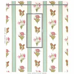SERVILIA STRIPE fabric AQUA color by Schumacher