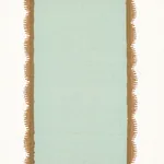 SERVILIA STRIPE fabric AQUA color by Schumacher