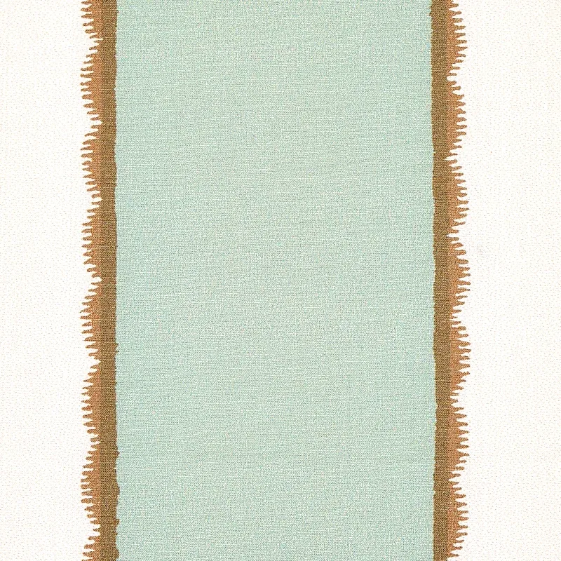 SERVILIA STRIPE fabric AQUA color by Schumacher