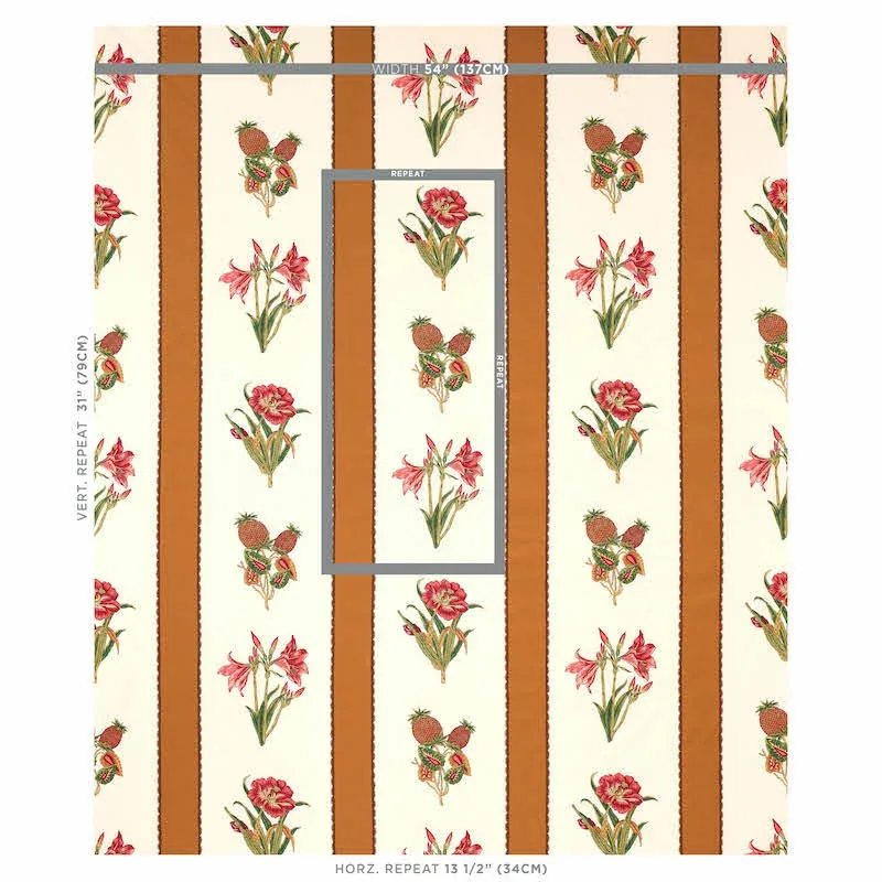 SERVILIA STRIPE Fabric – CAMEL | Schumacher | Wallpaper Twin SERVILIA STRIPE fabric CAMEL color by Schumacher