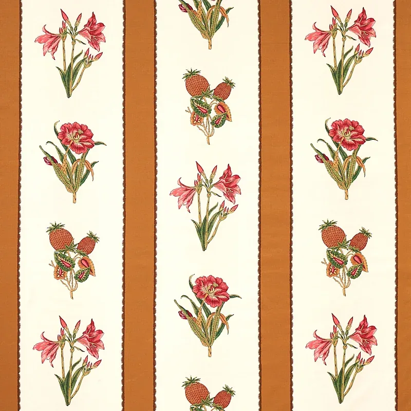 SERVILIA STRIPE fabric CAMEL color by Schumacher