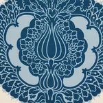 SHALKAR fabric INDIGO color by Schumacher