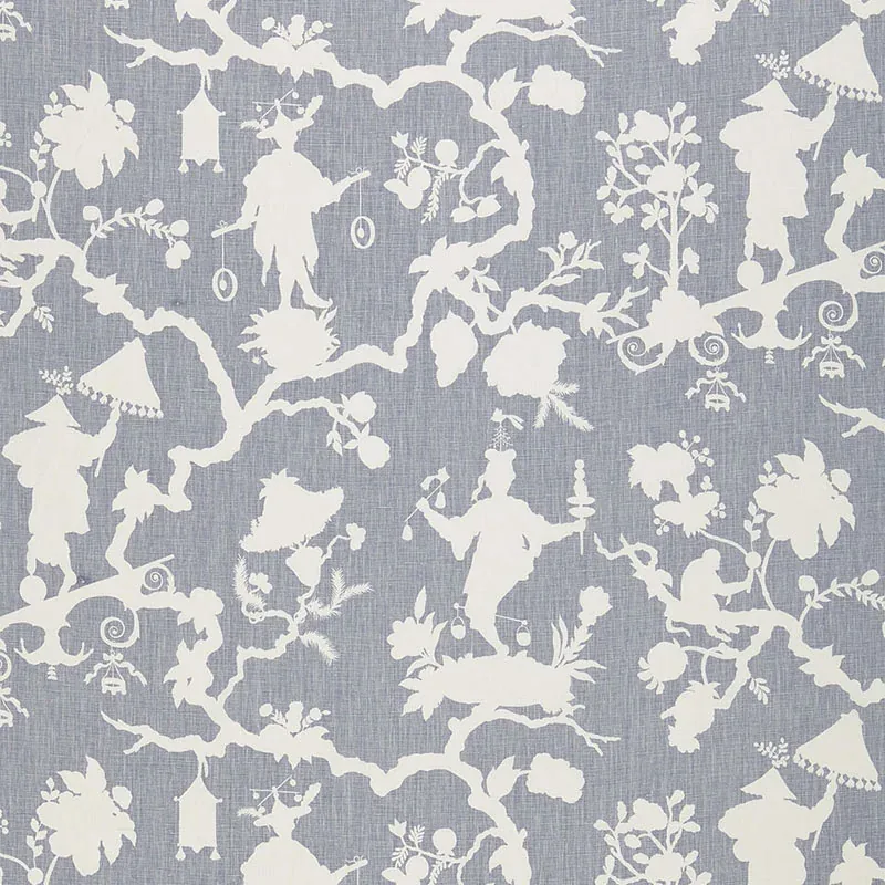 174582 | SHANTUNG SILHOUETTE PRINT – WISTERIA