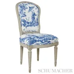 SHENGYOU TOILE Fabric – BLUE | Schumacher | Wallpaper Twins SHENGYOU TOILE fabric BLUE color by Schumacher