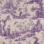SHENGYOU TOILE Fabric – IRIS | Schumacher | Wallpaper Twins SHENGYOU TOILE fabric IRIS color by Schumacher