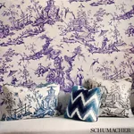 SHENGYOU TOILE Fabric – IRIS | Schumacher | Wallpaper Twins SHENGYOU TOILE fabric IRIS color by Schumacher
