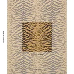 SHIVALIK HILLS TIGER Fabric – GOLD | Schumacher | Wallpaper SHIVALIK HILLS TIGER fabric GOLD color by Schumacher