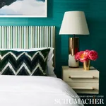 SHOCK WAVE Fabric – PEACOCK | Schumacher | Wallpaper Twins SHOCK WAVE fabric PEACOCK color by Schumacher
