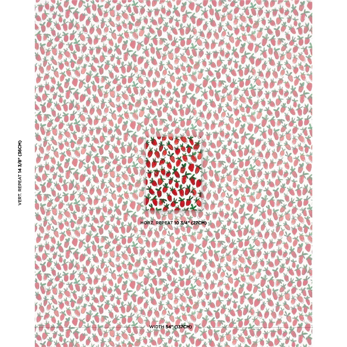 SHORTCAKE INDOOR/OUTDOOR fabric RED color by Schumacher