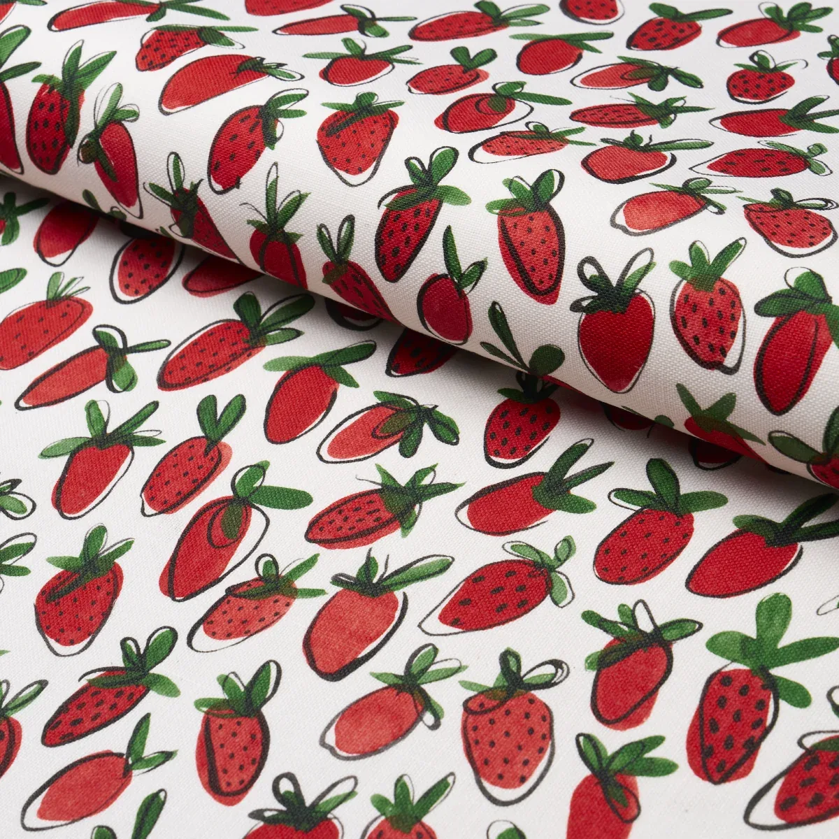 SHORTCAKE INDOOR/OUTDOOR fabric RED color by Schumacher