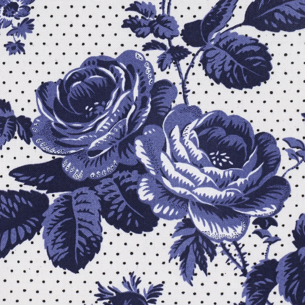 SIBYL CHINTZ fabric BLUE color by Schumacher