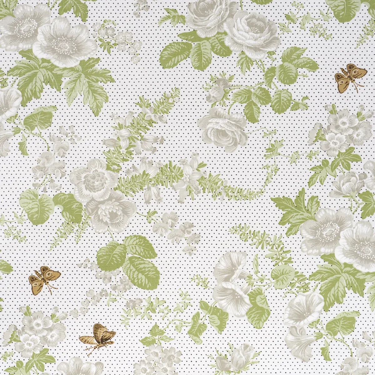 SIBYL CHINTZ fabric NEUTRAL color by Schumacher