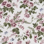 SIBYL CHINTZ Fabric – ROSE | Schumacher | Wallpaper Twins SIBYL CHINTZ fabric ROSE color by Schumacher