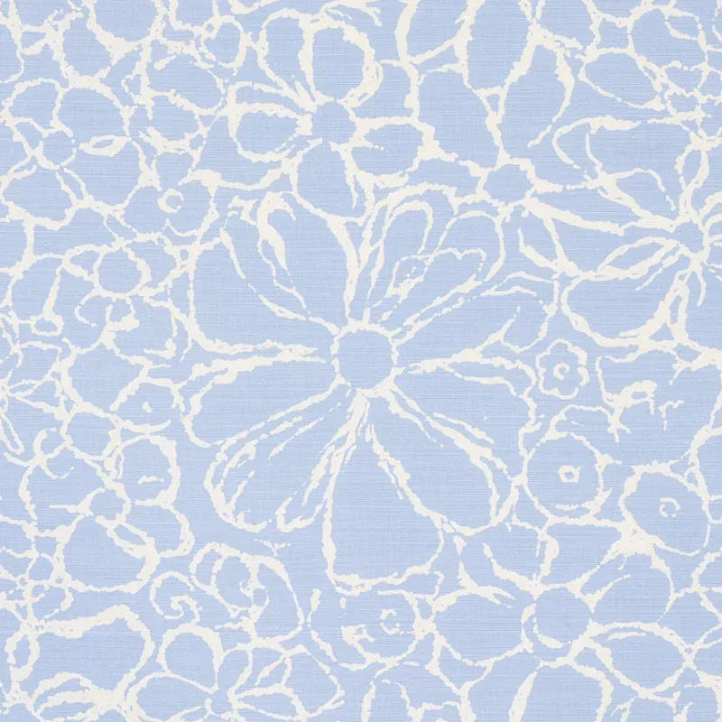SIDONIE fabric BLUE color by Schumacher