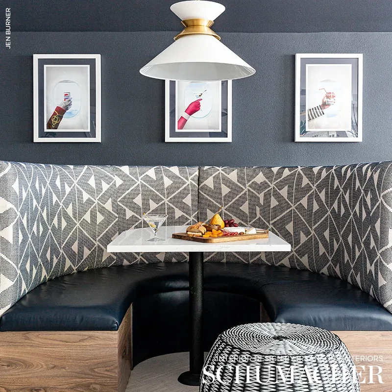 SIERRA Fabric – INDIGO | Schumacher | Wallpaper Twins SIERRA fabric INDIGO color by Schumacher