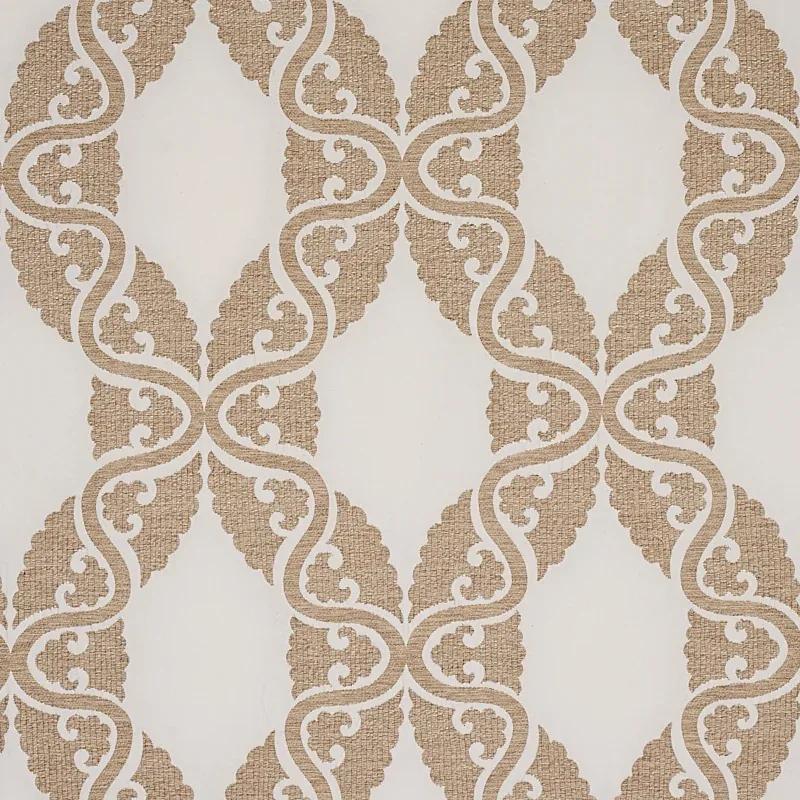 SILJAN fabric IVORY color by Schumacher