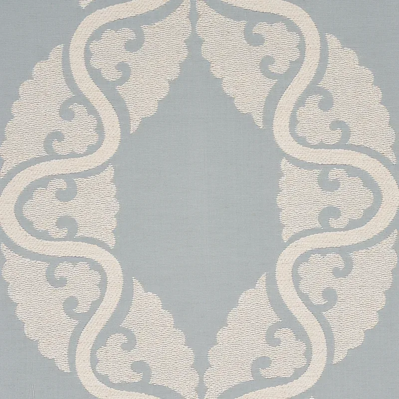 SILJAN fabric SKY color by Schumacher