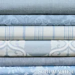 SILJAN fabric SKY color by Schumacher