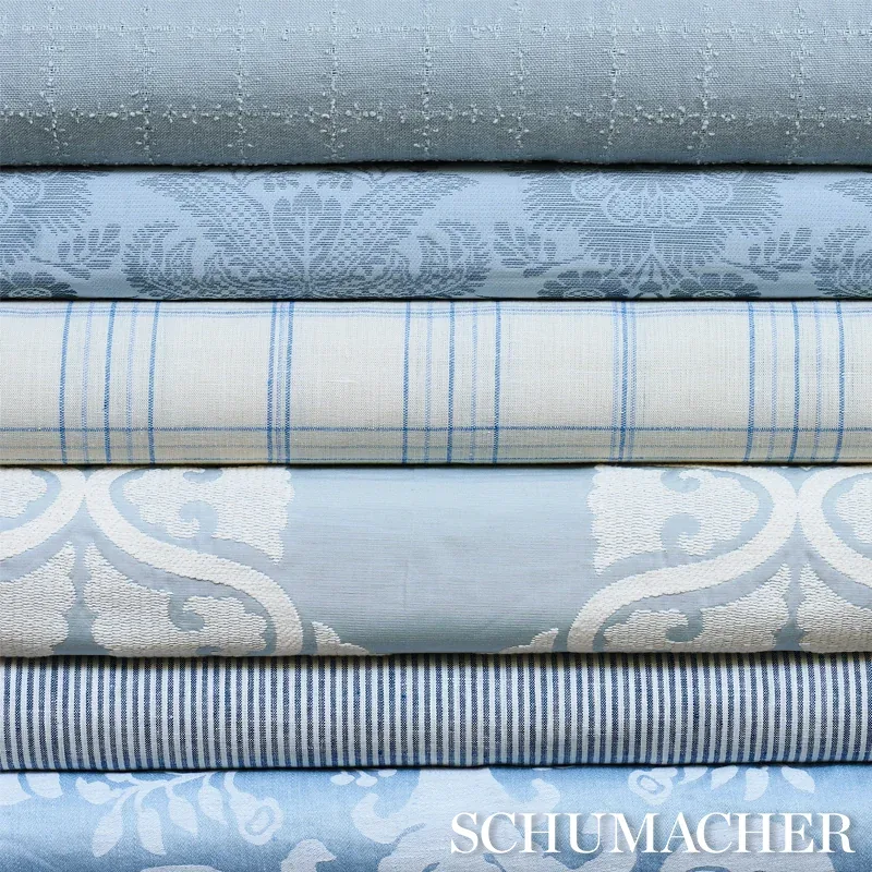 SILJAN fabric SKY color by Schumacher